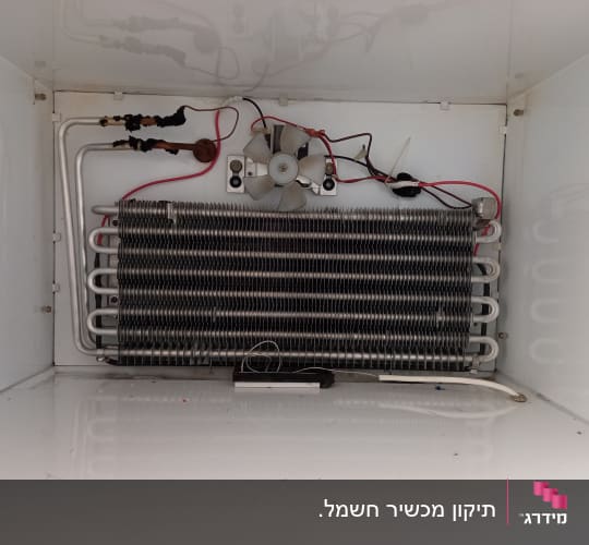 מאוורר קטן, סלילי קירור, חוטים חשמליים